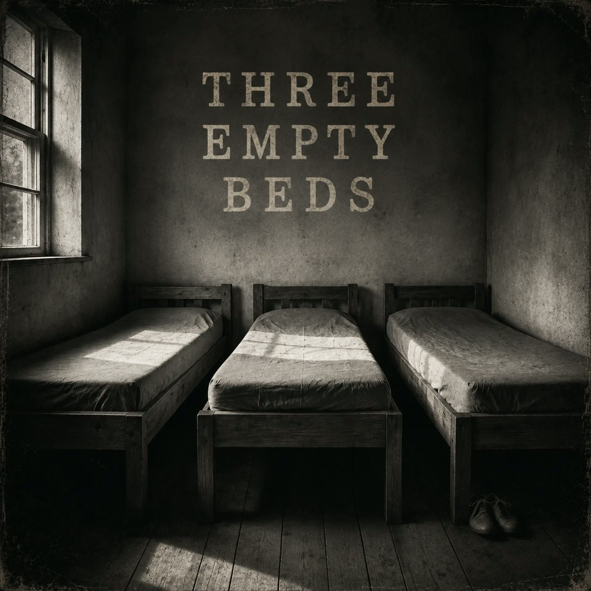 Three Empty Beds official cover artwork.